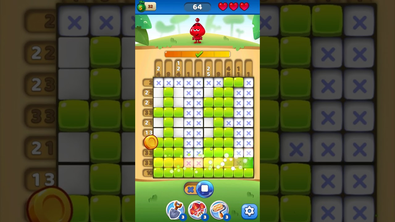 Nono Crossing Picture Nonogram level 64