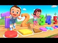 Learn Shapes &amp; Numbers Wooden Slider Tumbling Toys | Preschool Kids Learning 3D Educational Toddler