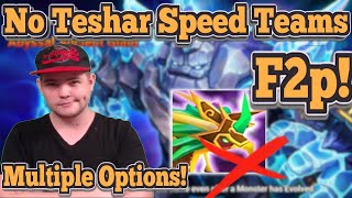 GBah No Teshar Speed Teams! Multiple Options!  Summoners War!