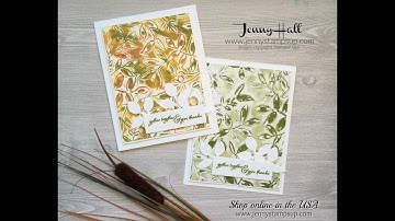 Cardmaking technique with inking an embossing folder using Stampin Up products with Jenny Hall