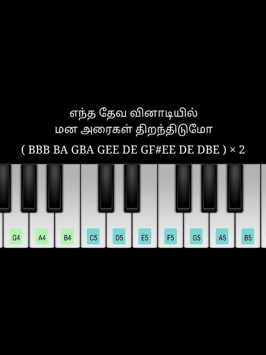 ANAL MELEA PANITHULI SONG IN PIANO NOTES.