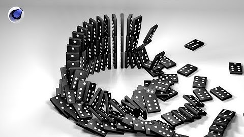 Falling Domino In Cinema 4d - Cinema 4d Tutorial.