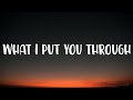 Conor Maynard - What I Put You Through (Lyrics)