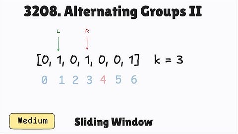 3208. Alternating Groups II (Sliding Window)