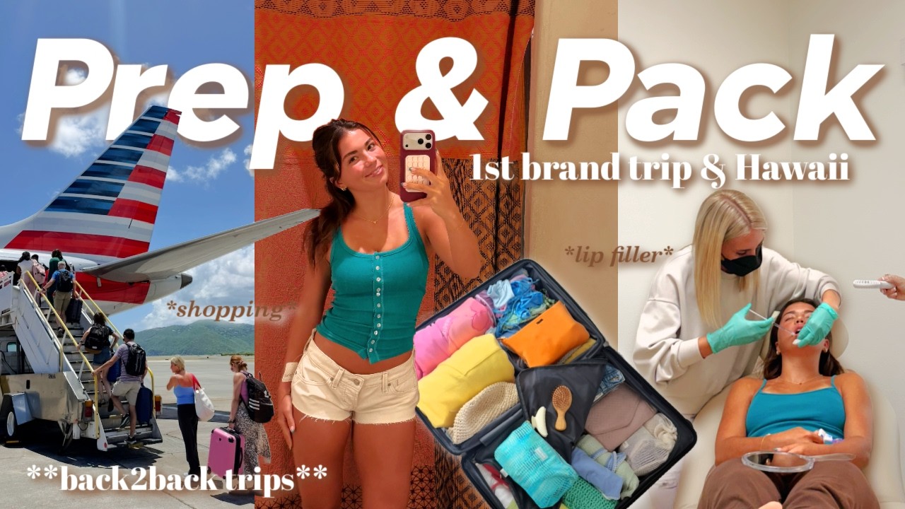 PREP FOR NONSTOP TRAVELS || Lip filler, shopping, lashes, & more for 1st brand trip & Hawaii