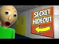 I FOUND A SECRET HIDEOUT IN BALDI'S SCHOOL! | New Baldi's Basics Mod