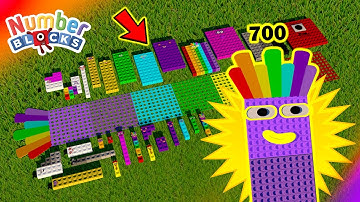 NUMBERBLOCKS PUZZLE Tetris Game 700 Mathlink ASMR RAIN Fanmade Animation