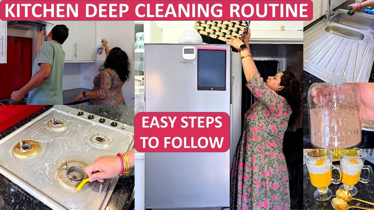 Cleaning Motivation - Kitchen Deep Cleaning Routine 2025 | Homemade Chocolate Milk Powder Recipe