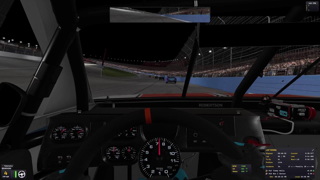 Iracing Official B class open at Auto Club Speedway! 3866 irating