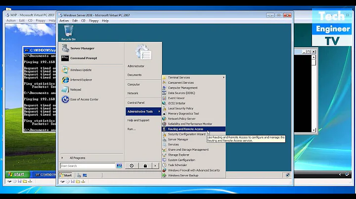 Configure Dynamic Routing in Windows Server 2008