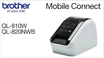 Connect your Brother QL810W to a mobile device