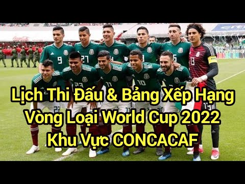 Lịch Thi Đấu Vòng Loại World Cup 2022 Khu Vực Bắc, Trung Mỹ và Caribe | Bảng Xếp Hạng Mới Nhất