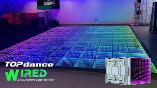 TOP Dance Wired 3D LED Mirrored Dance Floor Features | Sleek & Modern Design