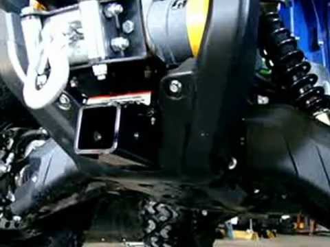 Front Receiver Hitch for Yamaha Grizzly - YouTube kawasaki brute force fuse box 