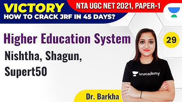 UGC NET 2021 | Higher Education System by Dr. Barkha | Nishtha, Shagun, Supert50