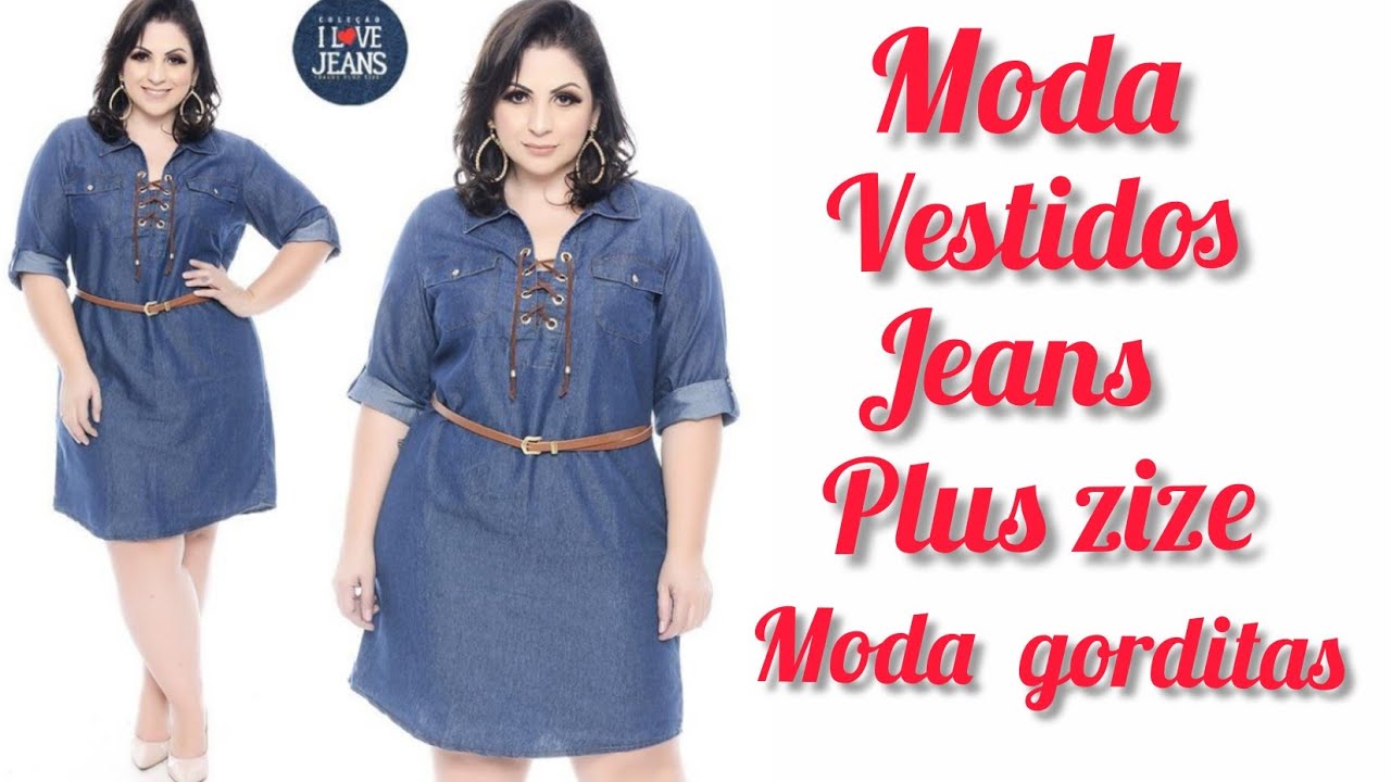 Masacre Envío apaciguar CÓMO VESTIR Y LUCIR VESTIDOS JEANS PLUS ZIZE PARA MUJERES GORDITAS MODA  2022 - YouTube