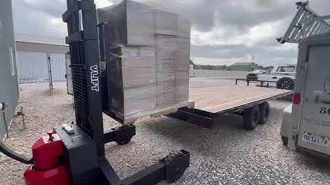 Rough terrain pallet stacker