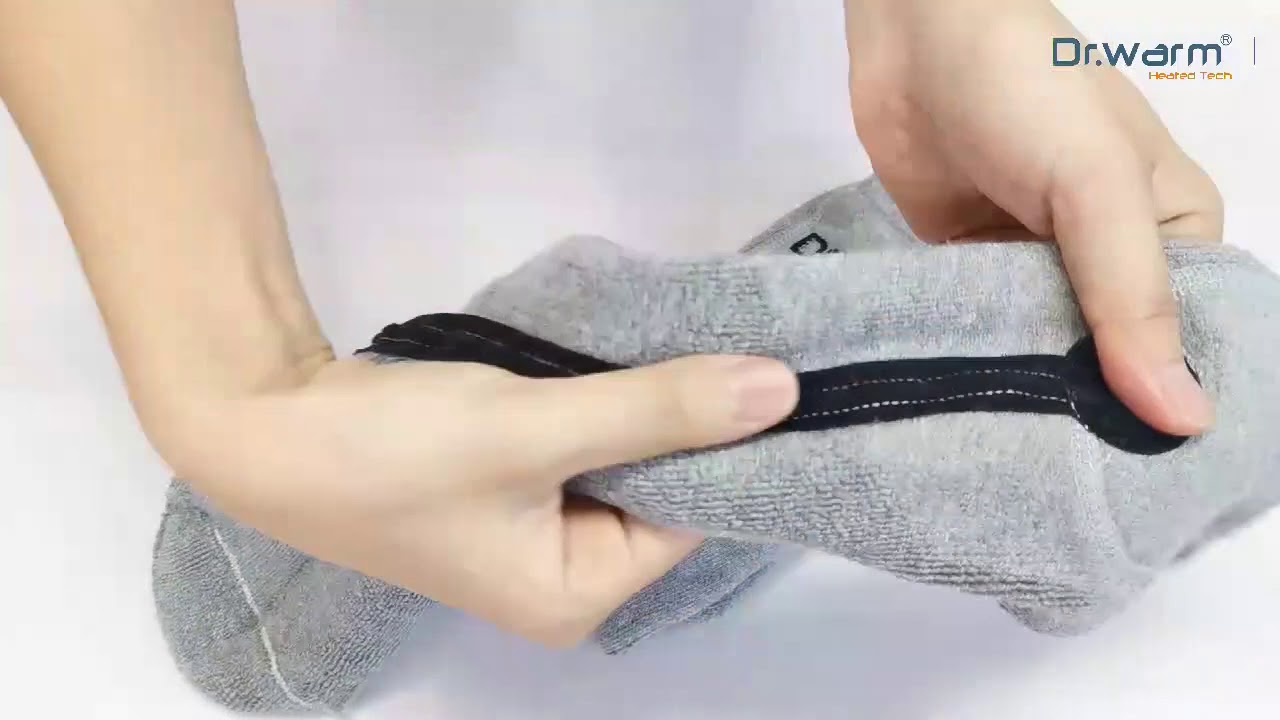 Dr.warm gray heated socks