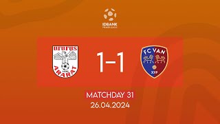 IDBank Premier League. Matchday 31. FC Ararat - FC Van (26.04.2024)