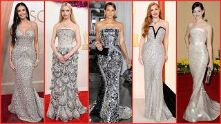 Top 15 Best SILVER Dresses at the Oscars!