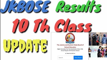 JKBOSE 10th Class Result Update/news
