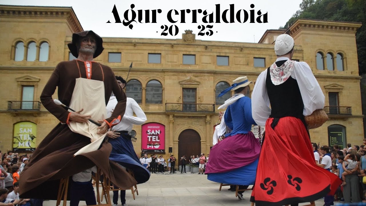 AGUR ERRALDOIA 2025. Gigantes de Itzurun (Donostia) / Donostiako Itzurun erraldoiak | Aste Nagusia