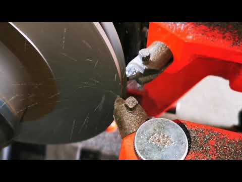Brake lathe machin. აპორნი დისკის მოსახეხი და გამასწორებელი მანქანა. Щлифовка упорнава диска