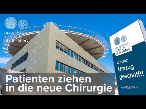 10.10.2020: Umzug in die neue Chirurgische Klinik am Universitätsklinikum Heidelberg