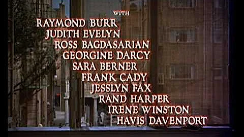 Rear Window 1954 -- OPENING TITLE SEQUENCE