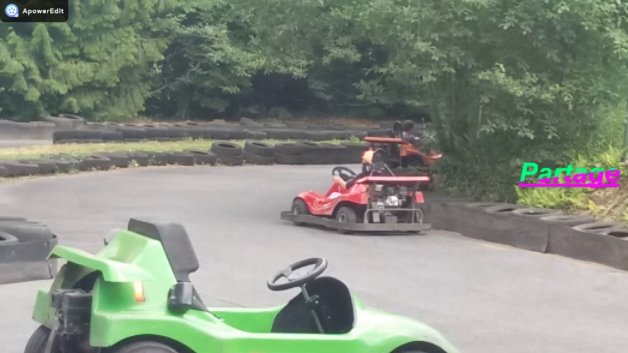 1 Vlog dans un parc d'attraction Ange Michel karting YouTube