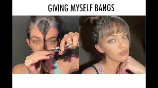 GIVING MYSELF BANGS