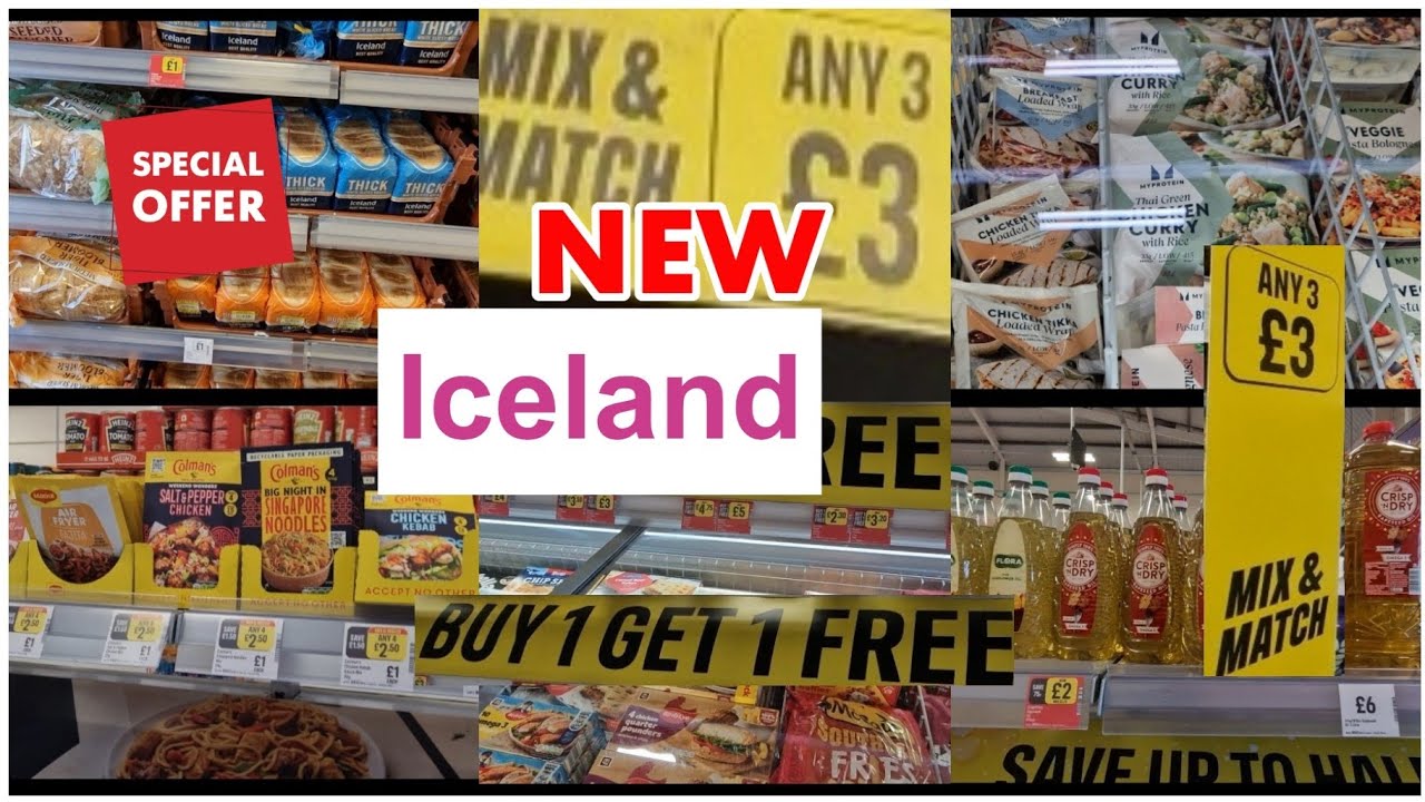 ICELAND HAUL 🤩 BUY 1 GET 1 FREE l NEW SALE  & MORE FOOD DEALS AT ICELAND😍 GROCERY SHOPPING WITH ME 😋