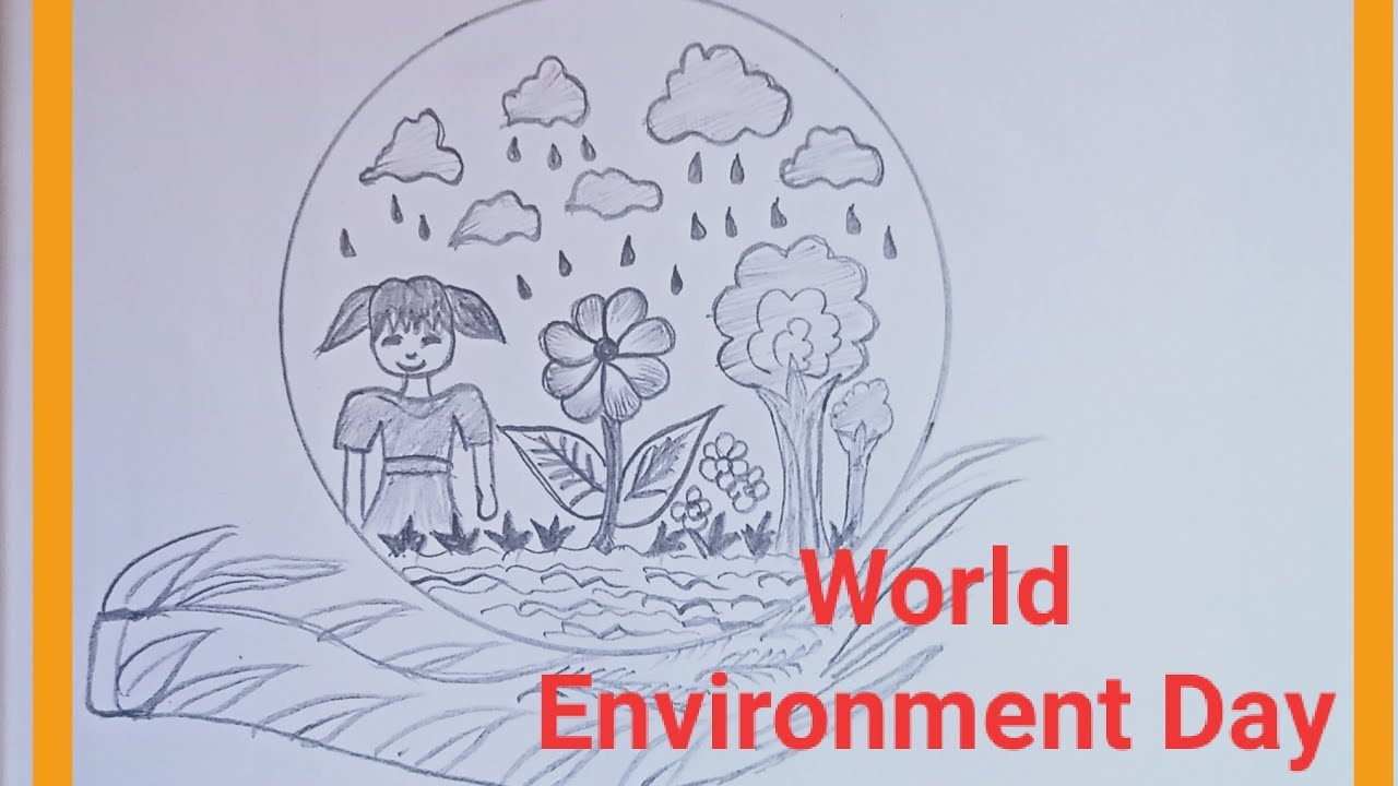 How To Draw Save Earthsave Watersave Trees Drawing Poster For Kids