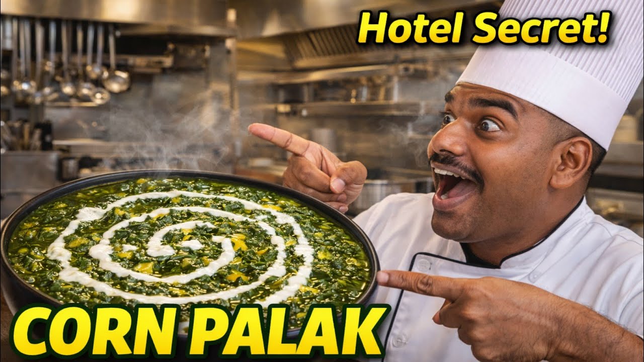 पालक कॉर्न की सब्जी ऐसे तो नहीं खाया होगा | Restaurant Style Makai Palak Sabzi |Creamy Healthy Curry