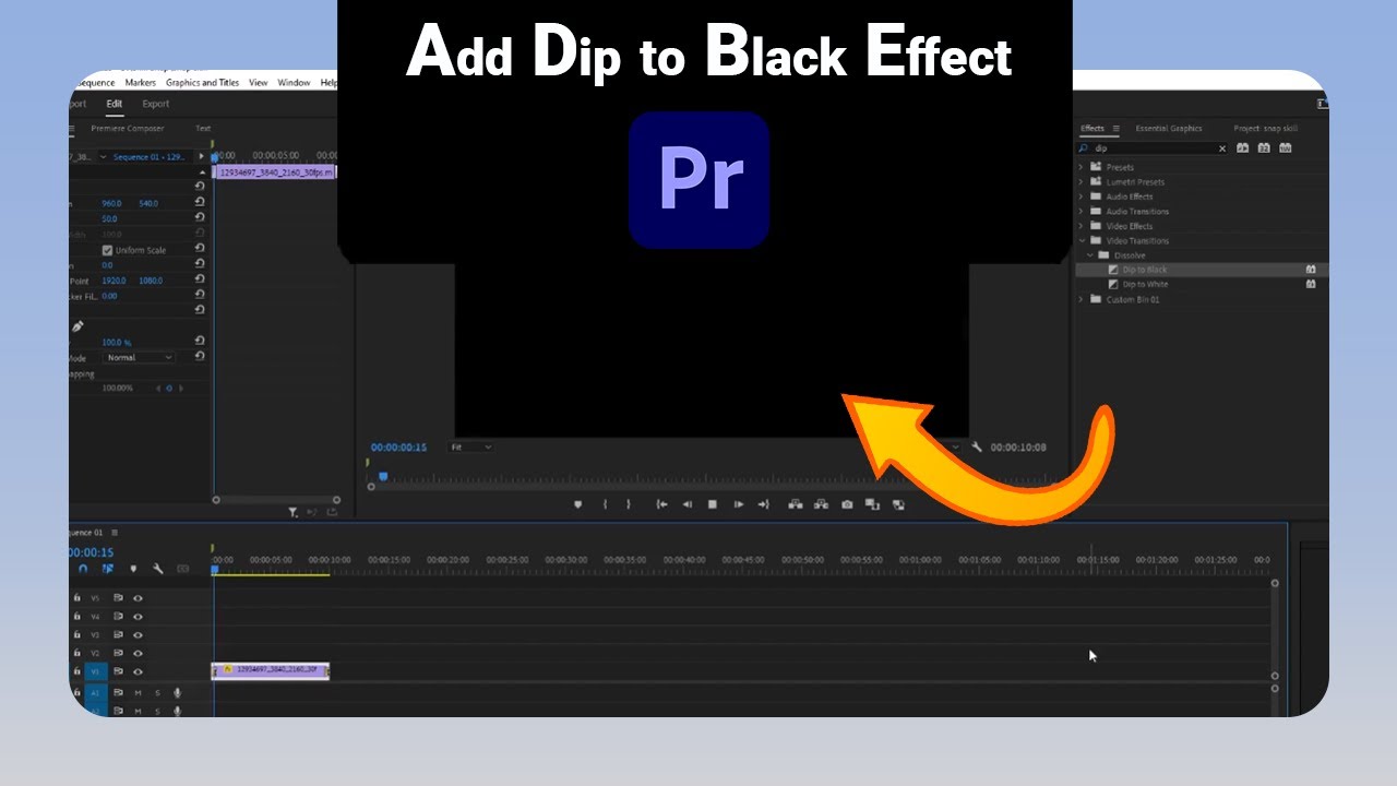 How to Add Dip to Black Effect on Premiere Pro [NEW] - YouTube