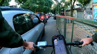 São Paulo Traffic POV  Golden Hour E Bike Delivery to Alameda Campinas 4K ASMR
