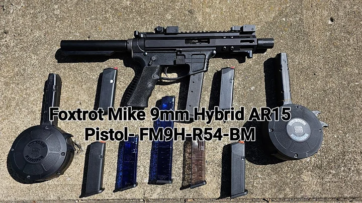 Foxtrot Mike ar9mm Hybrid AR15 Pistol- FM9H-R54-BM