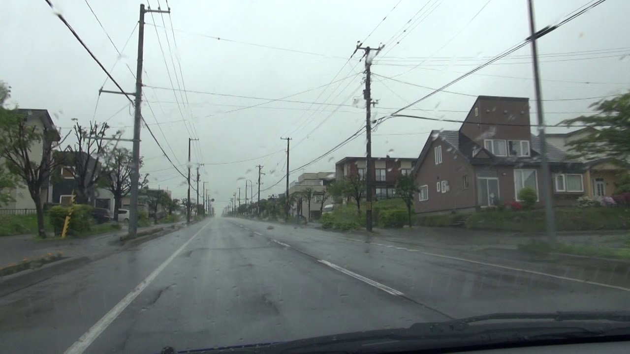 八丁平中央通[#室蘭市 1080p]：国道37号交点～道道107号交点（ 車載動画 2017ドライブ）