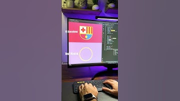 Real Madrid and Barcelona Logos Coded with HTML & CSS #frontend #css #csstricks #htmlcss