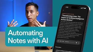 Automating Note Taking with AI | AI Automation with a No Code App