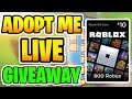 🔴Roblox Adopt Me Live! | Robux Giveaway| Roblox Livestream!