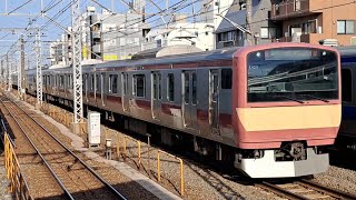 【赤電ラッピング】JR東日本常磐緩行線E531系K423編成特別快速土浦行き綾瀬駅通過(2023/4/28)