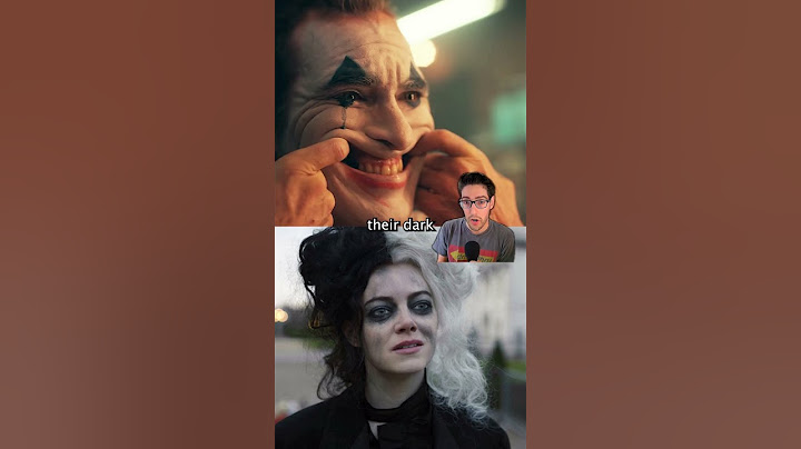 Cruella and Joker are the same movie