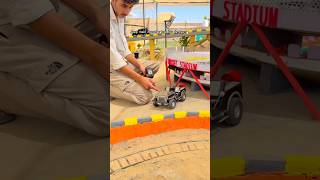 Rc Jeep 4x2 in front of Stadium 🔥amazing looks handmade model 💪