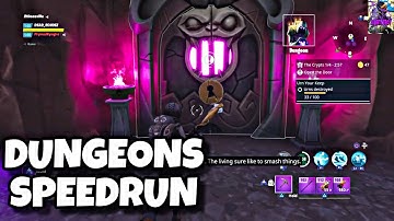 HOW TO SPEED RUN DUNGEONS IN UNDER 6 MINUTES| FASTEST METHOD| FORTNITE SAVE THE WORLD