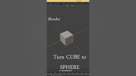 Turn a Cube to Sphere-Blender 3.0  #blendertutorial  #blender #cgi #3dmodeling #reels