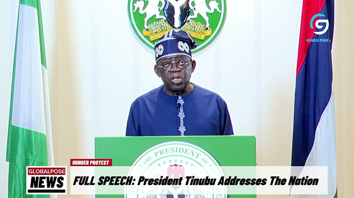 FULL SPEECH: President Ahmed Bola Tinubu Addresses Nigerians On Nationwide Hunger Protest