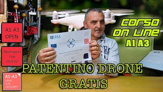 patentino drone GRATIS con EASA