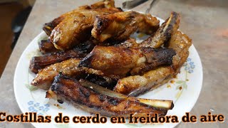 Costillas de cerdo en freidora de aire 🐷😋