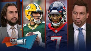 C.J. Stroud \& Jordan Love climb Mahomes Mountain post Wild Card Weekend | NFL | FIRST THINGS FIRST